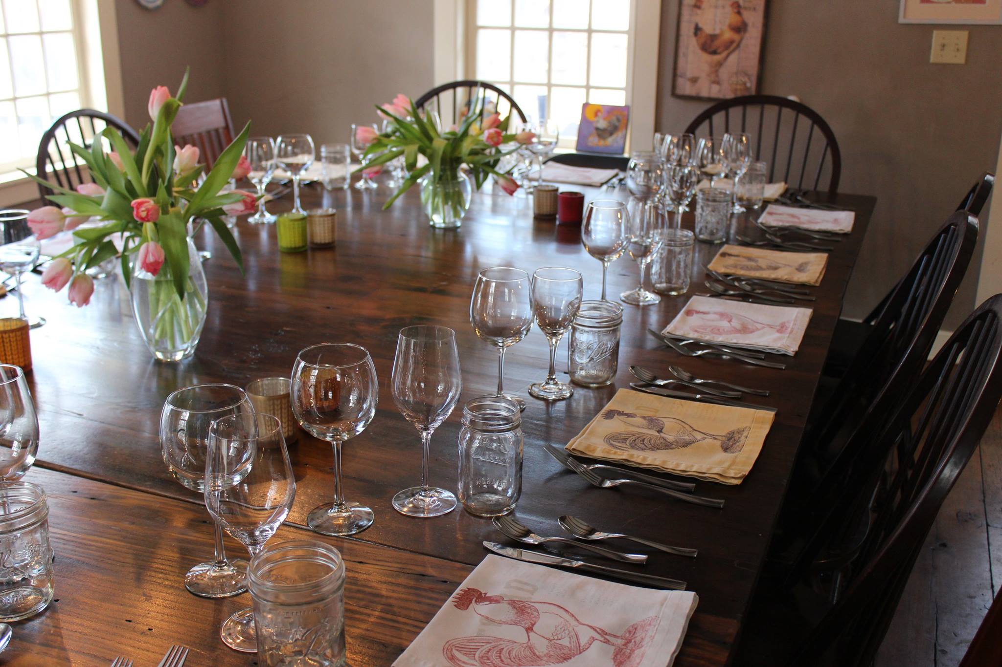 French farm to table dinner